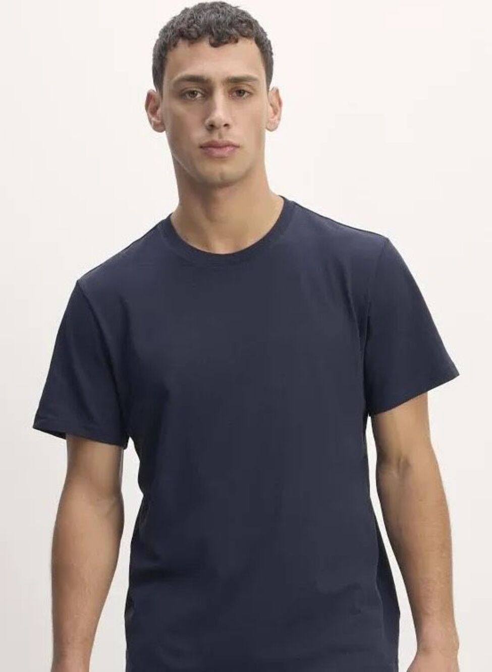 Everlane $48 Organic Cotton Crew Neck T Shirt Navy Blue Mens XS NEW - Picture 6 of 6
